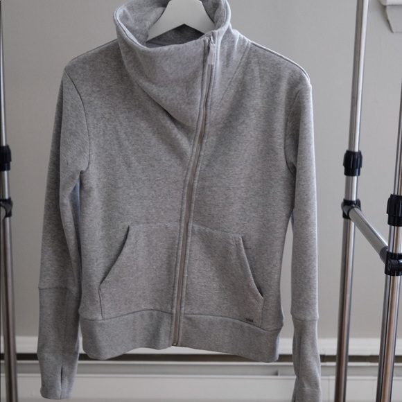 UGG Double Knit Fleece Cowl Neck Zip Jacket - Picture 3 of 6